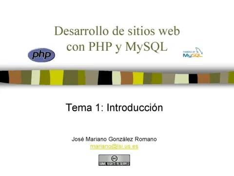 Desarrollo de sitios web con PHP y MySQL