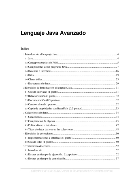 Lenguaje Java Avanzado