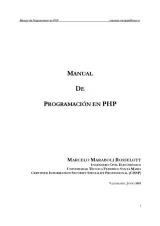 Portada de Manual de Programación en PHP