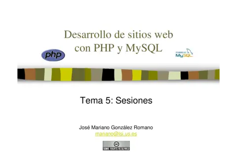 PHP y MySQL - Sesiones