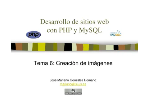 PHP y MySQL - Creación de imágenes