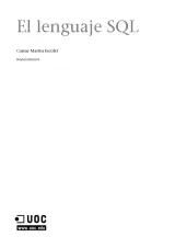 Portada de El lenguaje SQL