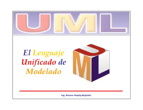 El Lenguaje Unificado de Modelado