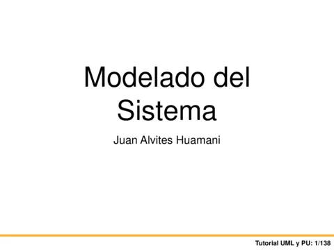 Modelado del Sistema