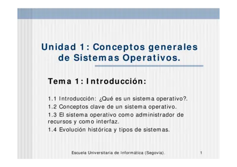 Conceptos generales de Sistemas Operativos
