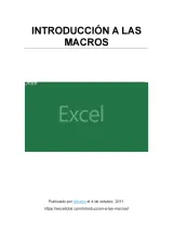 Portada de Excel Macros