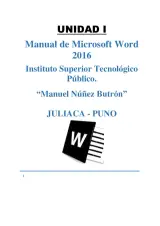 Portada de Manual de Microsoft Word 2016