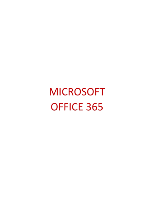 Manual Office 365