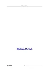 Portada de Manual de SQL