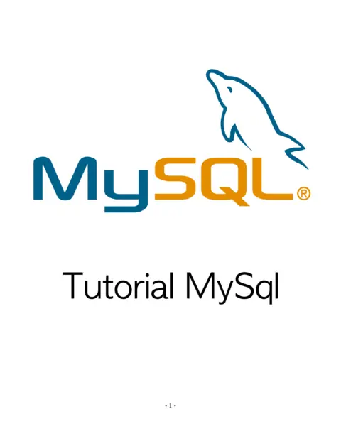Tutorial MySql PDF Gratis: Guía Completa para Bases de Datos