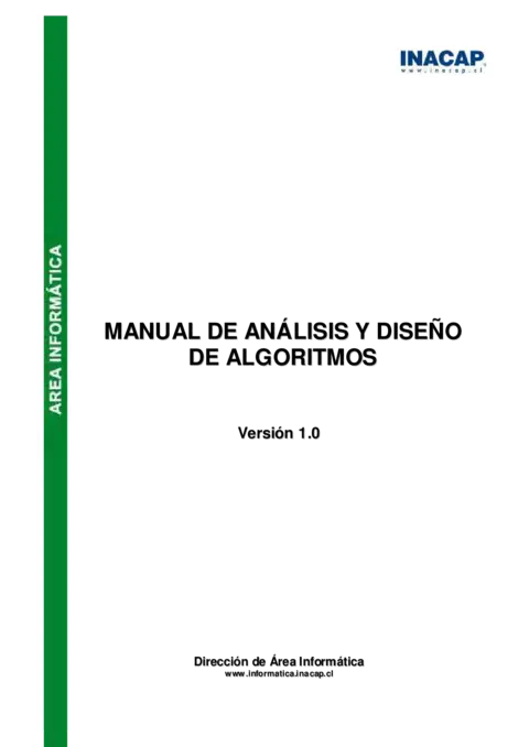 Análisis y Diseño de Algoritmos PDF Gratis