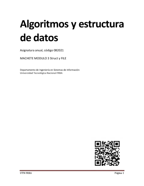 Algoritmos y estructura de datos