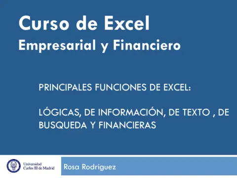 Excel Empresarial y Financiero