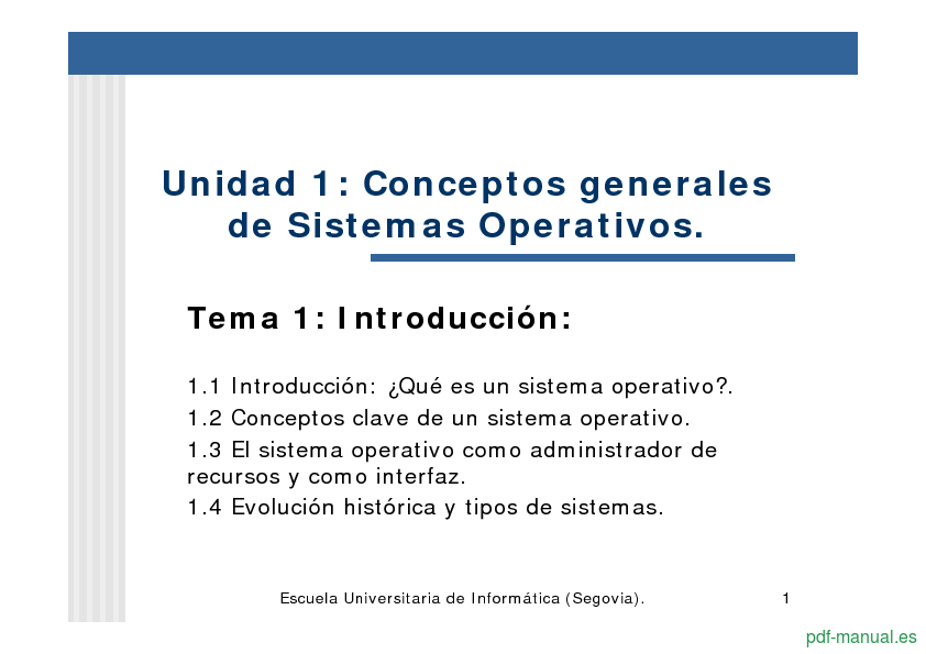 [PDF] Conceptos generales de Sistemas Operativos gratis curso