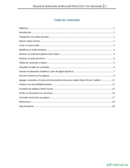 Curso Manual de instrucción de Microsoft Word 2013:  intermedio 2