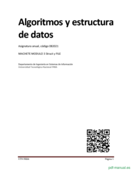 Curso Algoritmos y estructura de datos 1