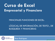 Curso Excel Empresarial y Financiero 1