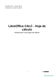 Curso Libreoffice calc - hoja de cálculo 1