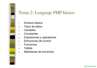 Curso PHP y MySQL - Lenguaje PHP básico 2